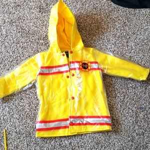 Wippette firefighter Rain coat  size 3T